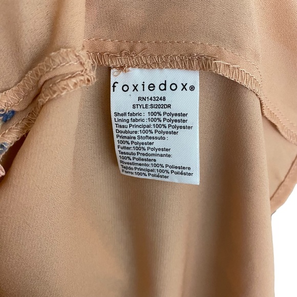 * NWOT FoxieDox Anthropologie High-Low Maxi Dress Size Medium Sheer Mini - Picture 9 of 13